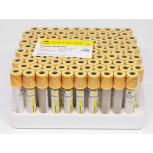 Tubo tapón amarillo CON GEL 6.5 u 8 ml